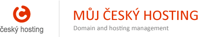 Můj Český hosting - Domain and hosting management