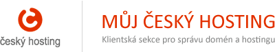 Můj Český hosting - Pohodlná administrace domén a hostingu
